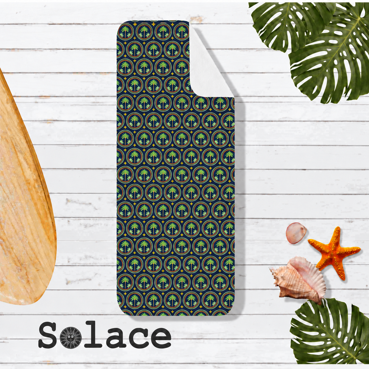 Microfiber Training Towel – Solace Tiger Palm Black