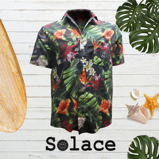 Solace Men's Tropicana Button up Shirt