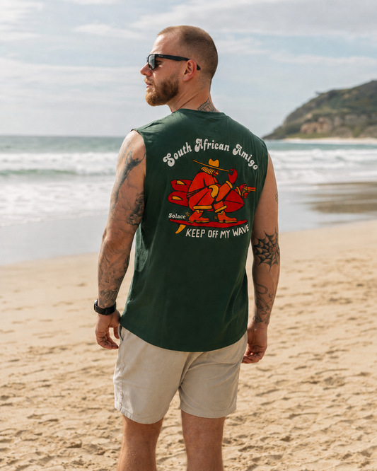 Solace South African Amigo Deep Cut Off Vest