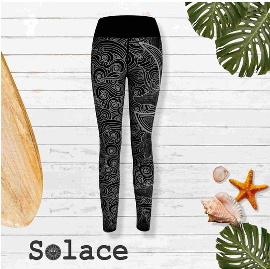 Solace Manta-Ray Print Three Quarter legging