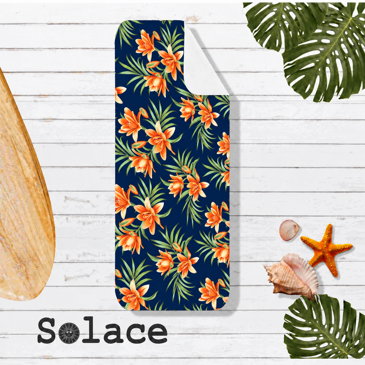Microfiber Training Towel – Solace Waikiki Navy