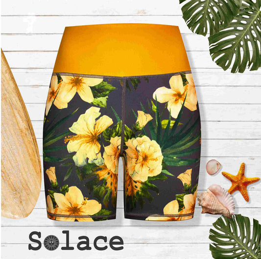 Solace Aloha Print Hot Pants