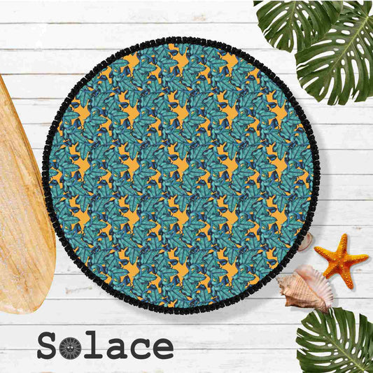 Solace Island Vibe Round Microfiber Towel