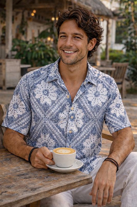 Solace Men's Santorini Button up Shirt