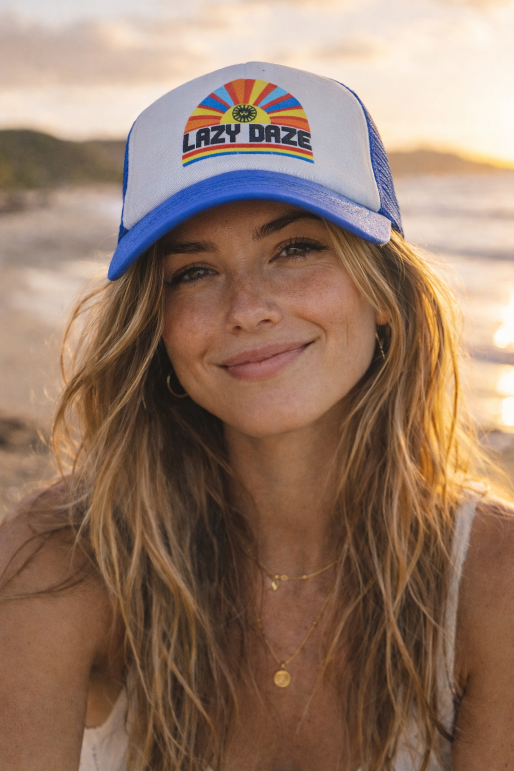 Solace Lazy Daze Blue Tucker Cap