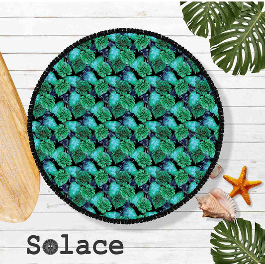 Solace Jungle Fever Round Microfiber Towels