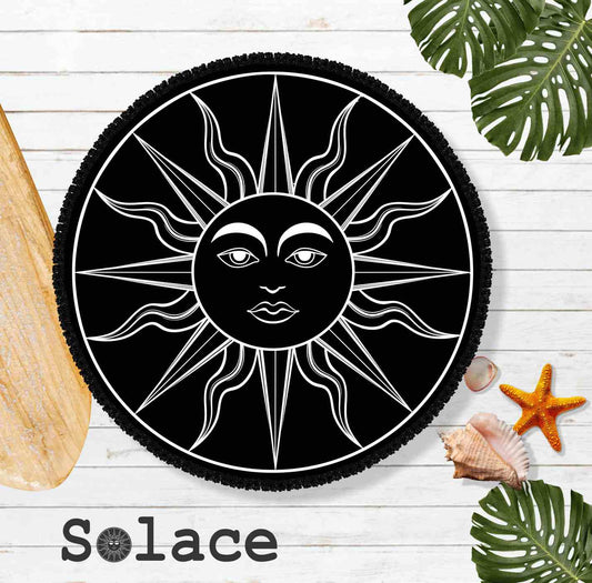 Solace Sun Round Microfiber Towels